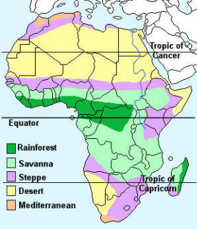 Africa Climate Zones