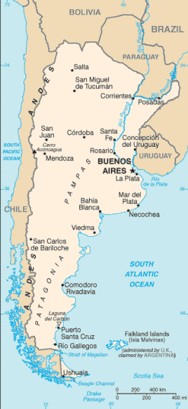 map of uruguay with capital. Argentina Map