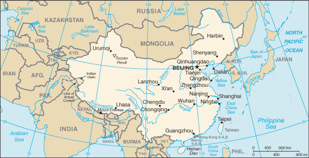 china north korea map. China Map