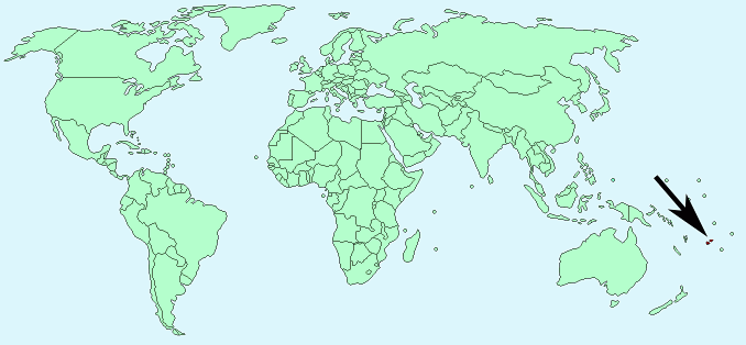 World Map Fiji