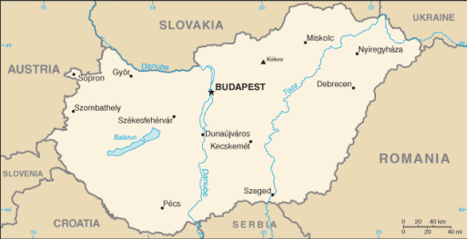 map of hungary. Hungary Map