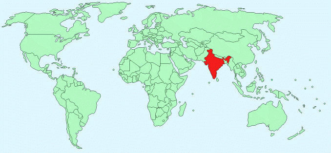 Is india on the asian continent