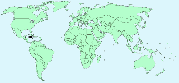Belize on World Map