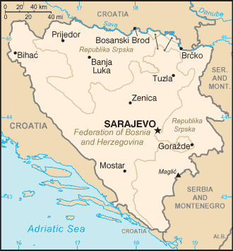 Bosnia Herzegovina Map