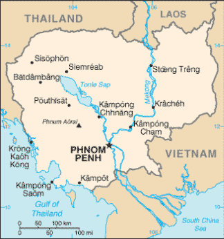 Map of Cambodia