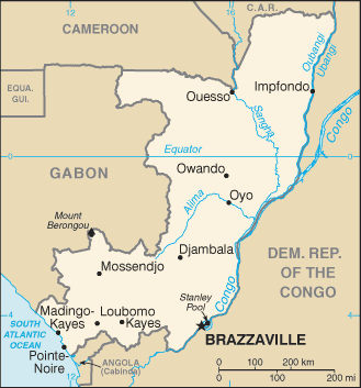 Republic of the Congo Map