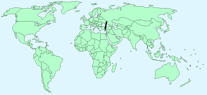 Cyprus on World Map