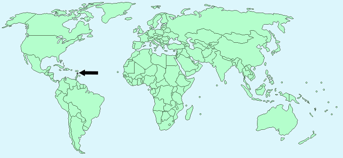 Dominica on World Map