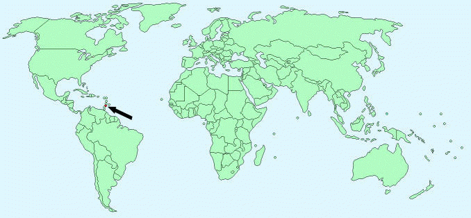 Grenada on World Map