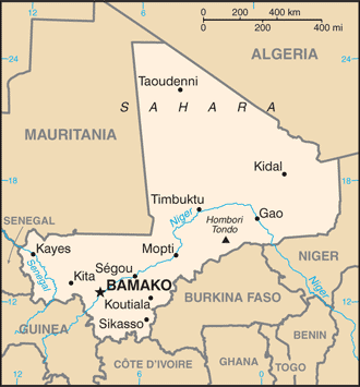 Map of Mali