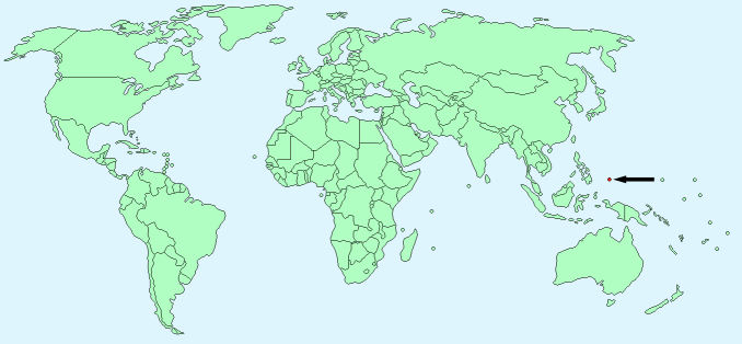 Micronesia on World Map