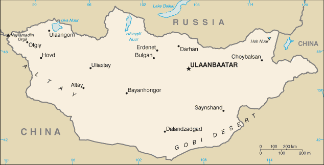 Map of Kazakhstan