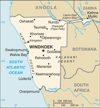 Botswana Map