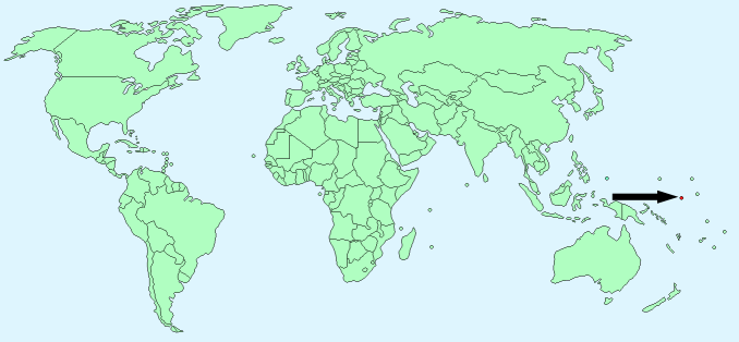 Nauru on World Map