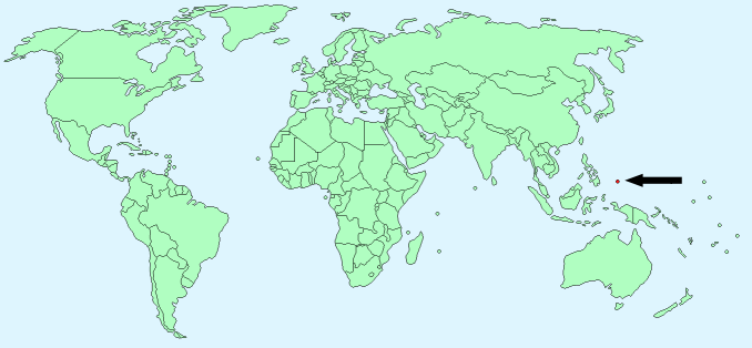 Palau on World Map