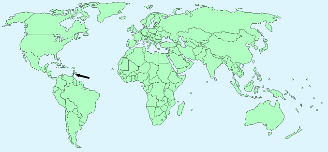 Saint Lucia on World Map