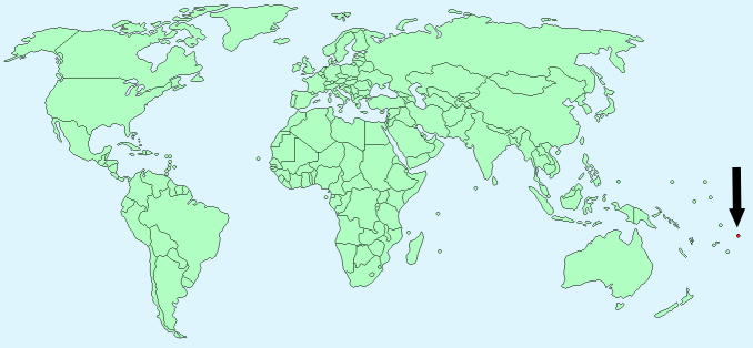 Samoa on World Map