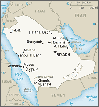 Saudi Arabia Map