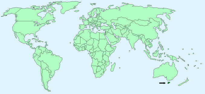 Tasmanian Devils distribution on World Map