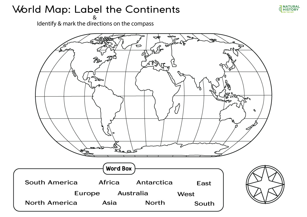 Free Printable World Map Worksheets World Map Worksheet 