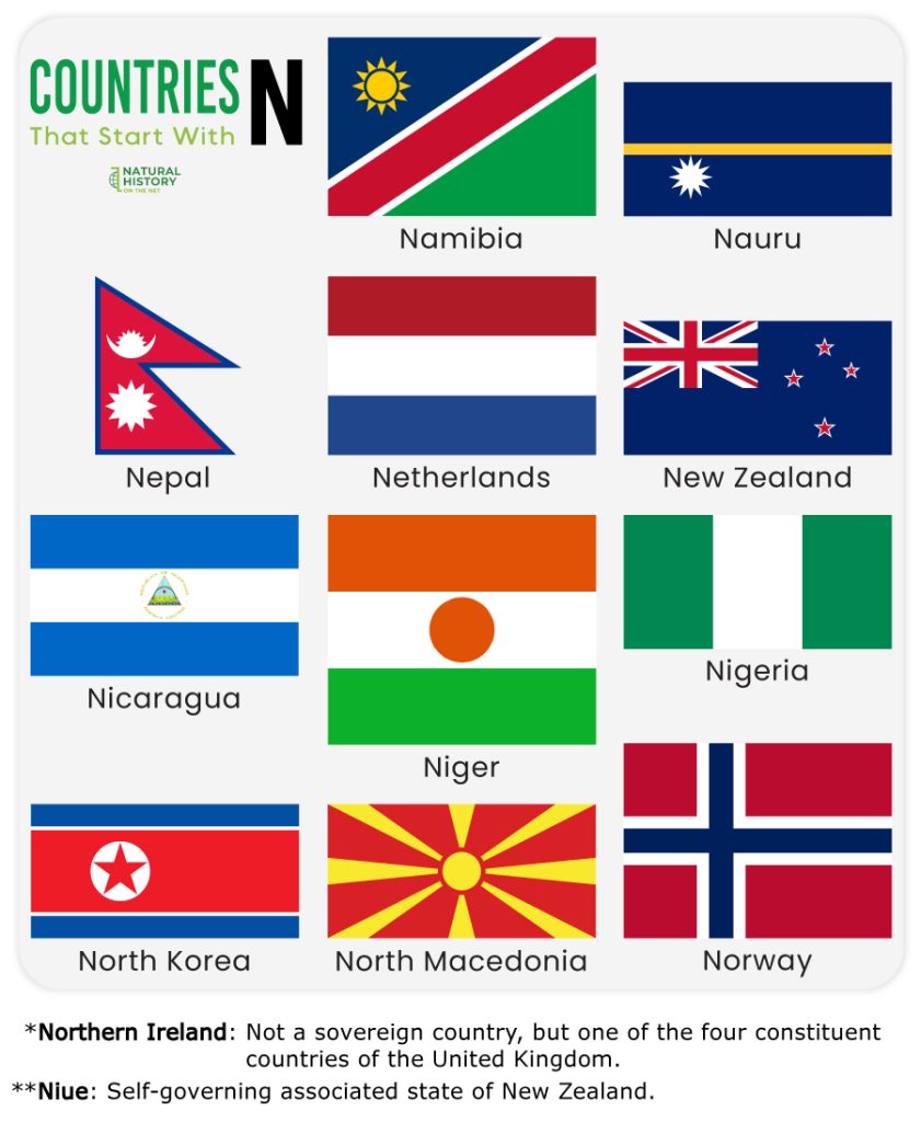 Countries That Start With N